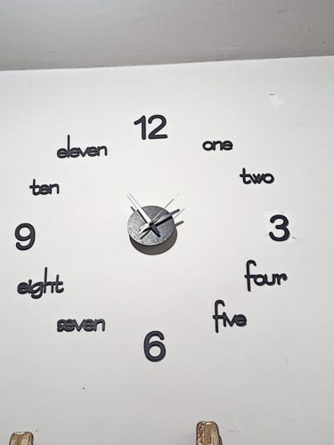 3D DIY Design Decoration Quartz Numeric Wooden Wall Clock(3D DIY) photo review