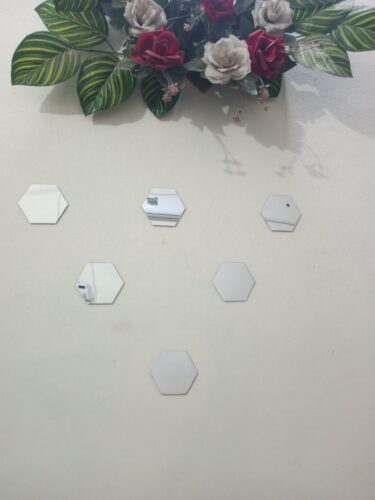 12pcs Hexagon Mirror Acrylic Wall Decor (HMA) photo review