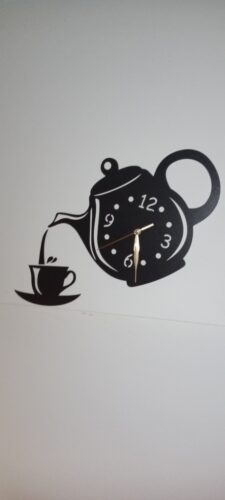 Kettle With Cup Laser Cut Wooden Wall Clock (kWC1) photo review