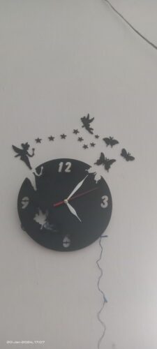 Fairy with Clouds & butterflies Wooden Wall Clock (FW1) photo review
