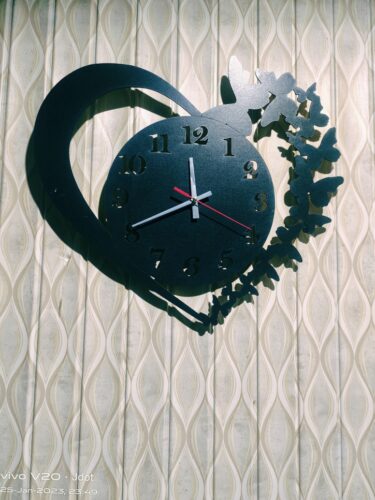Heart Shape MDF Wooden Wall Clock (HS1) photo review