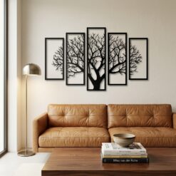 Evento MDF Wall Art 5 frame Tree Panels Frame Wall Decor (EWW) pepsi colour