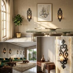 Beautiful 2-Piece wooden 3D Wall Hangings Sconce Set for Stylish Room (B2PW) pepsi colour