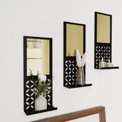 Set of 3 Premium Designer Long Wall Mirror (3pdl)