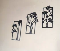 Decorative set of 3 flower frame Wall Shelf MDF Yes 6 Candles! (3FFS) photo review