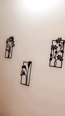 Decorative set of 3 flower frame Wall Shelf MDF Yes 6 Candles! (3FFS) photo review