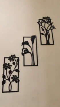 Decorative set of 3 flower frame Wall Shelf MDF Yes 6 Candles! (3FFS) photo review
