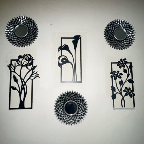 Decorative set of 3 flower frame Wall Shelf MDF Yes 6 Candles! (3FFS) photo review