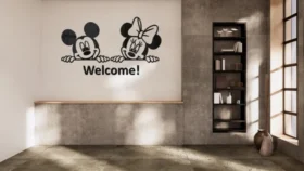 3D Micky Mouse Welcome Wall Art (3DMM)