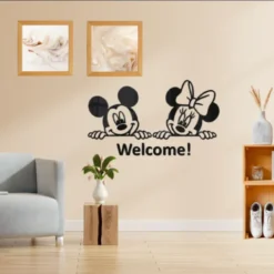 3D Micky Mouse Welcome Wall Art (3DMM)