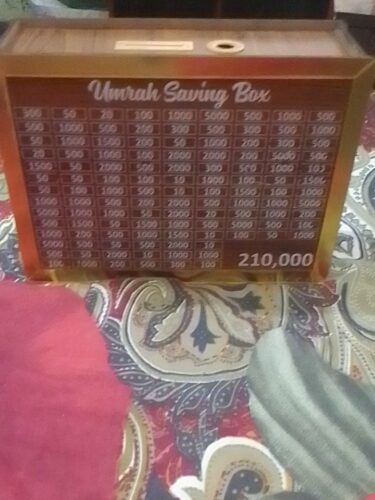 Money Saving Box | Cash Challenge Tracker | Umrah Budget Savings Organizer for Kids & Adults photo review