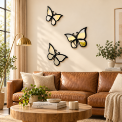 Butterfly Shaped Acrylic Wall art Home Decor Kids room decorations, Girls room Art ( 3DMB ) pepsi colour