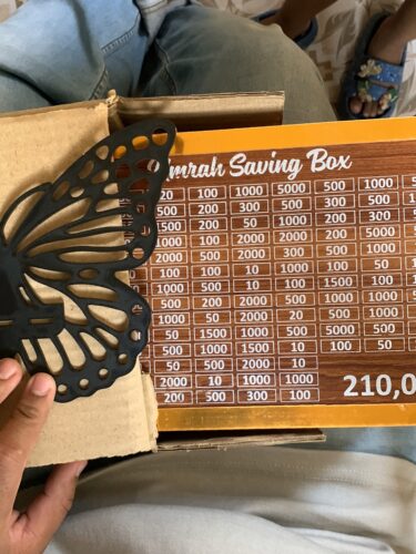 Money Saving Box | Cash Challenge Tracker | Umrah Budget Savings Organizer for Kids & Adults photo review