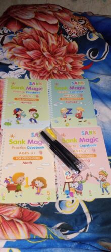 Kids Magic Practice Book For Learning & Growth (4 Books + 1 Pen + 1 Grip + 10 Refill) photo review