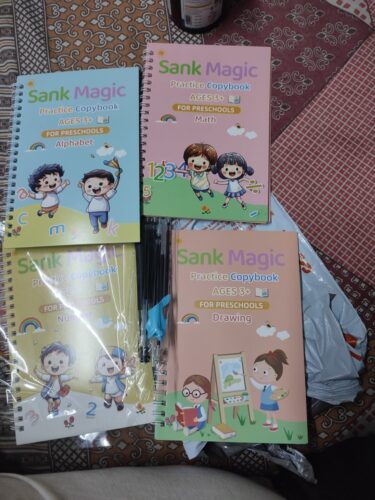 Kids Magic Practice Book For Learning & Growth (4 Books + 1 Pen + 1 Grip + 10 Refill) photo review