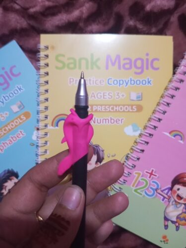 Kids Magic Practice Book For Learning & Growth (4 Books + 1 Pen + 1 Grip + 10 Refill) photo review