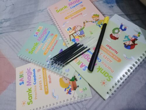 Kids Magic Practice Book For Learning & Growth (4 Books + 1 Pen + 1 Grip + 10 Refill) photo review