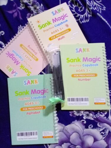 Kids Magic Practice Book For Learning & Growth (4 Books + 1 Pen + 1 Grip + 10 Refill) photo review