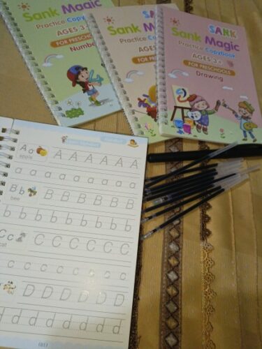 Kids Magic Practice Book For Learning & Growth (4 Books + 1 Pen + 1 Grip + 10 Refill) photo review