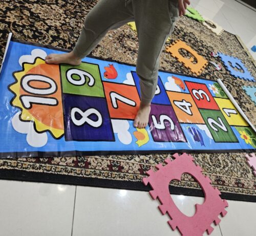 ( Flex-N-4 )--Smart Kids Activity Play Mat – Brain Boost & Healthy Physical Fun | Waterproof | Perfect photo review